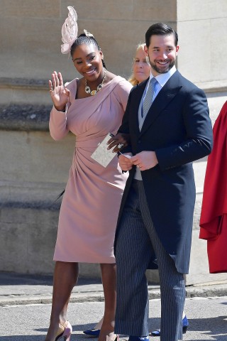 Weitere Sportprominenz: Tennisspielerin  Serena Williams mit ihrem Mann Alexis Ohanian
