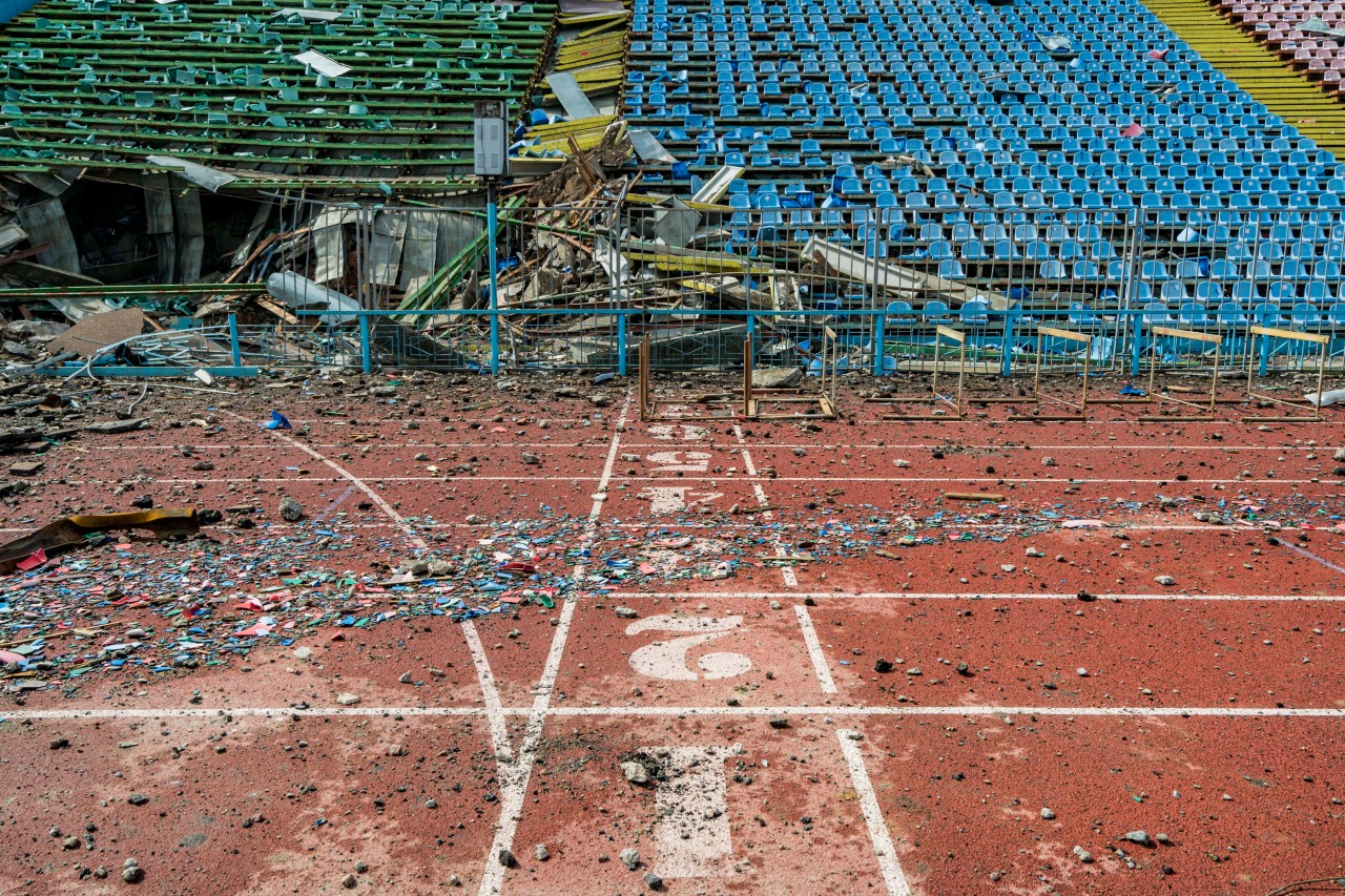 Das Stadion des Jugendklubs von Ex-BVB-Star Yarmolenko ist zerstört worden.