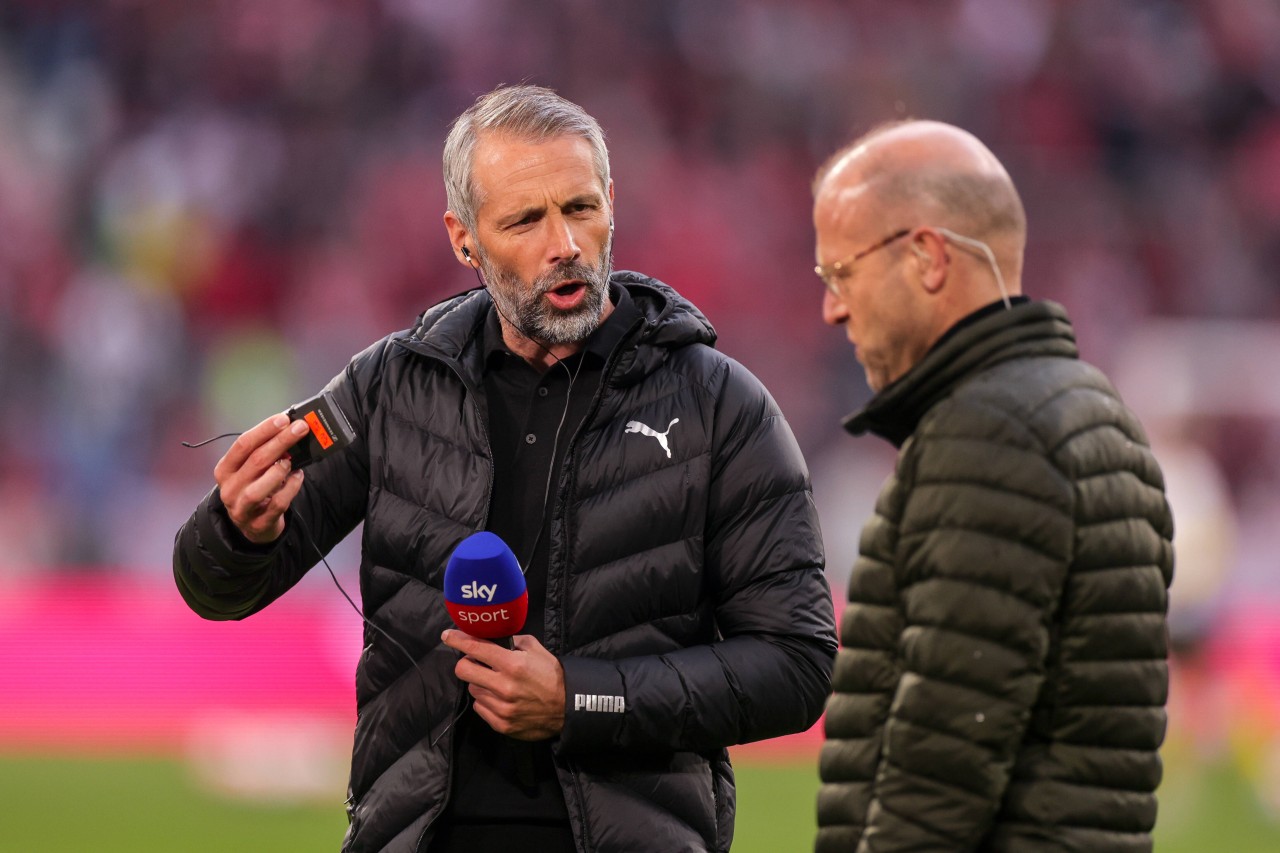 Borussia Dortmund verliert gegen Bayern München: BVB-Trainer Marco Rose stellt im Anschluss den Fragen der Journalisten.  
