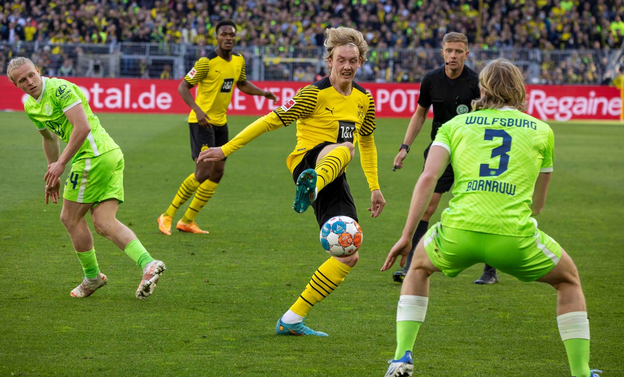 Julian Brandt zeigte auch gegen Wolfsburg ein starkes Spiel.