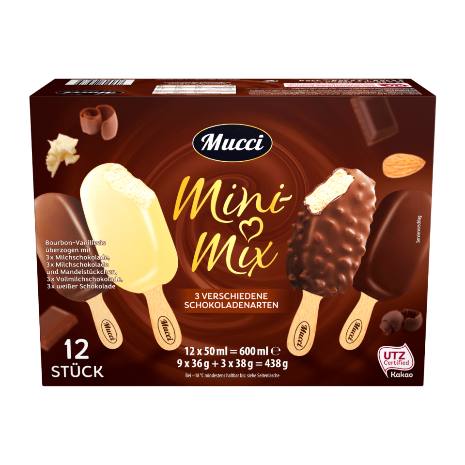 Dieses Eis von der Marke Mucci wird mit den Ablaufdaten vom 3. April bis zum 5 April 2020 zurück gerufen.