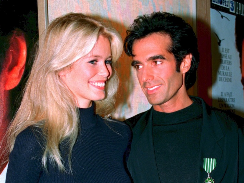 Das Supermodel und der Magier: Claudia Schiffer und David Copperfield waren in den Neunzigern zwei Jahre lang verlobt.