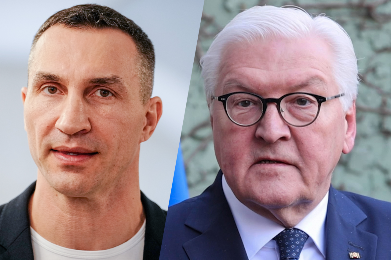 Wladimir Klitschko und Frank-Walter Steinmeier. 