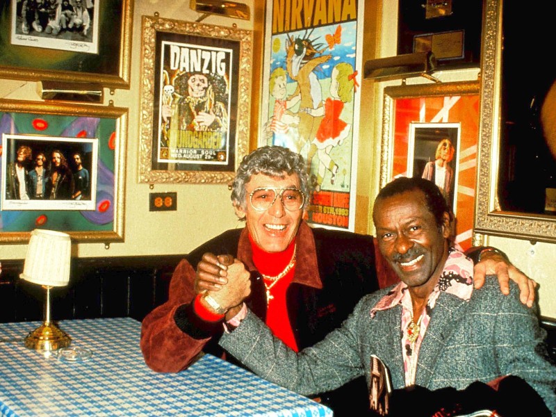 Ur-Großväter des Rock’n’Roll: Carl Perkins und Chuck Berry 1994.