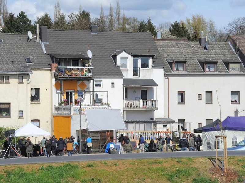 Dreharbeiten für den Tatort Dortmund am Phoenixsee.