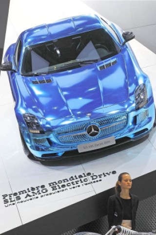 Mercedes bei dem Autosalon in Paris.