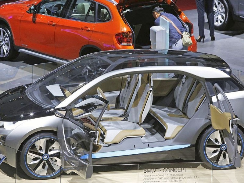 Der neue BMW i3 bei dem Autosalon in Paris.