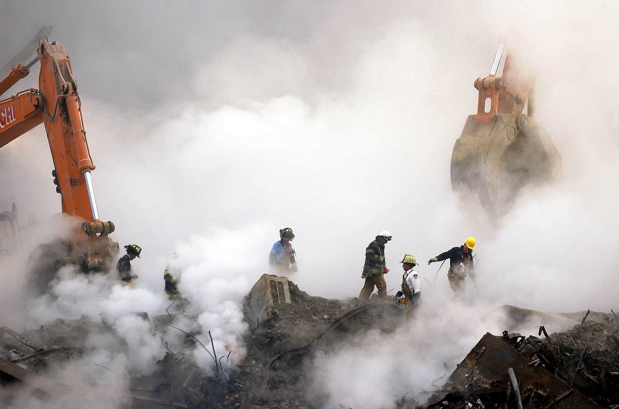 Ground Zero in den Tagen und Wochen nach 9/11.