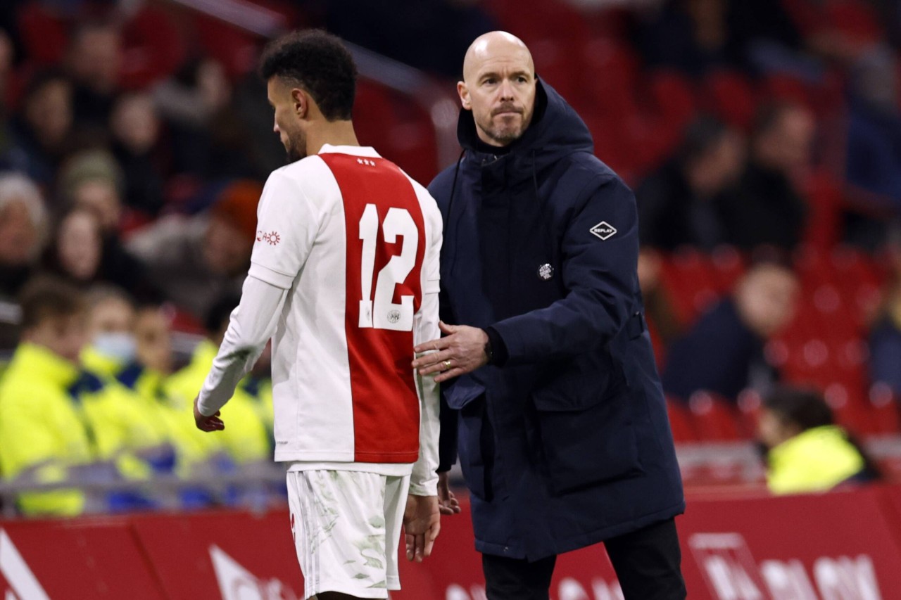 Erik ten Hag mit Noussair Mazraoui.