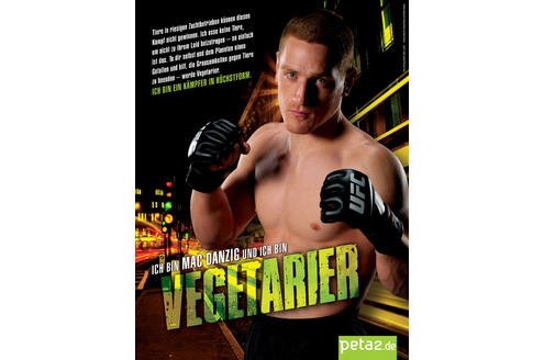 Der Ultimate Fighter Mac Danzig ist Veganer.

© Peta