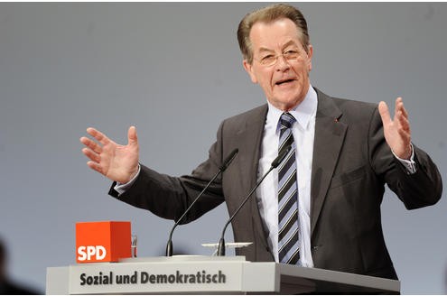 SPD-Chef Franz Müntefering. Auf den hinteren Plätzen landeten...