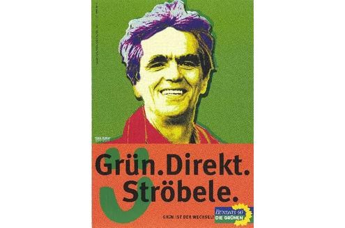 Grün. Direkt. Ströbele. [1998] (c) Archiv Grünes Gedächtnis