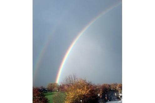 Dieses Herbstfoto hat berka geschossen, als er morgens aus dem Fenster schaute. Bild: berka