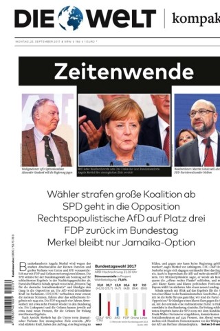 Die „Welt“ sieht mit der Wahl gar eine „Zeitenwende“ gekommen.