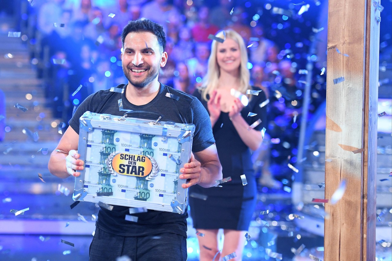 Attila Hildmann nach seinem Sieg bei „Schlag den Star“ am Samstagabend.