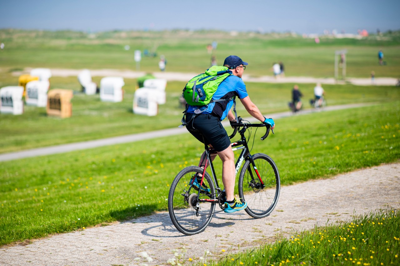 Radfahrer-Ärger an der Ostsee. 