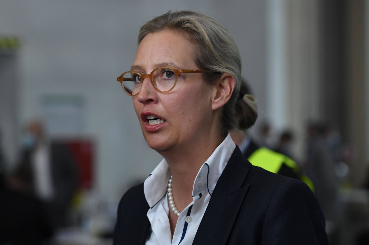 Übel gelaunt auf einer AfD-Pressekonferenz: Alice Weidel (Symbolbild). 