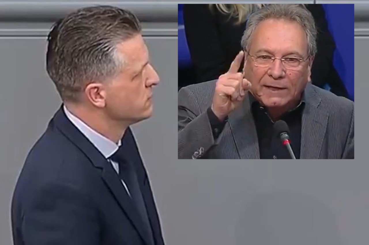 Standpauke im Bundestag: Klaus Ernst (Die Linke) sagte CDU-Mann Thorsten Frei die Meinung. 