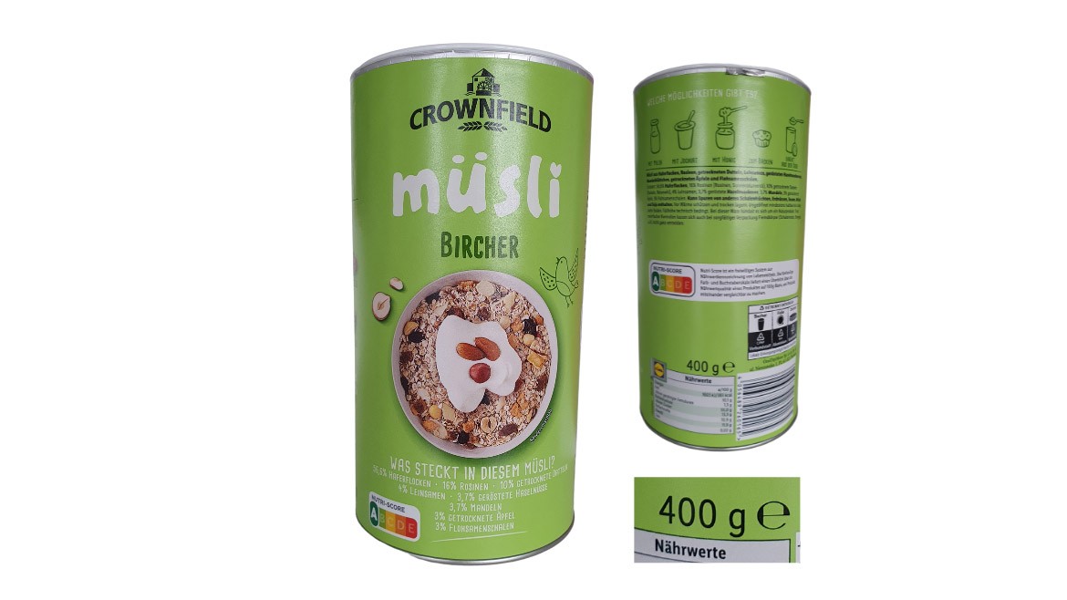 Mehr Luft als Liebe: Das Bircher Müsli von Crownfield von Lidl wurde als Mogelpackung enttarnt. 