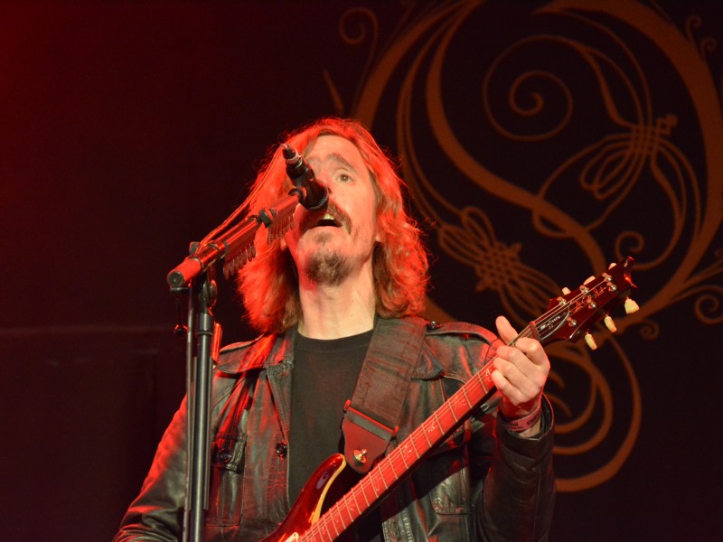 Die Band Opeth bei ihrem Auftritt im Amphitheater Gelsenkirchen. Dort fand wieder das Rock Hard Festival statt.