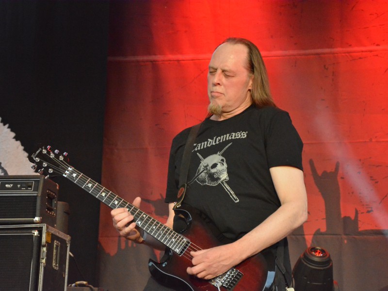 Die Band Candlemass bei ihrem Auftritt im Amphitheater Gelsenkirchen. Dort fand wieder das Rock Hard Festival statt.