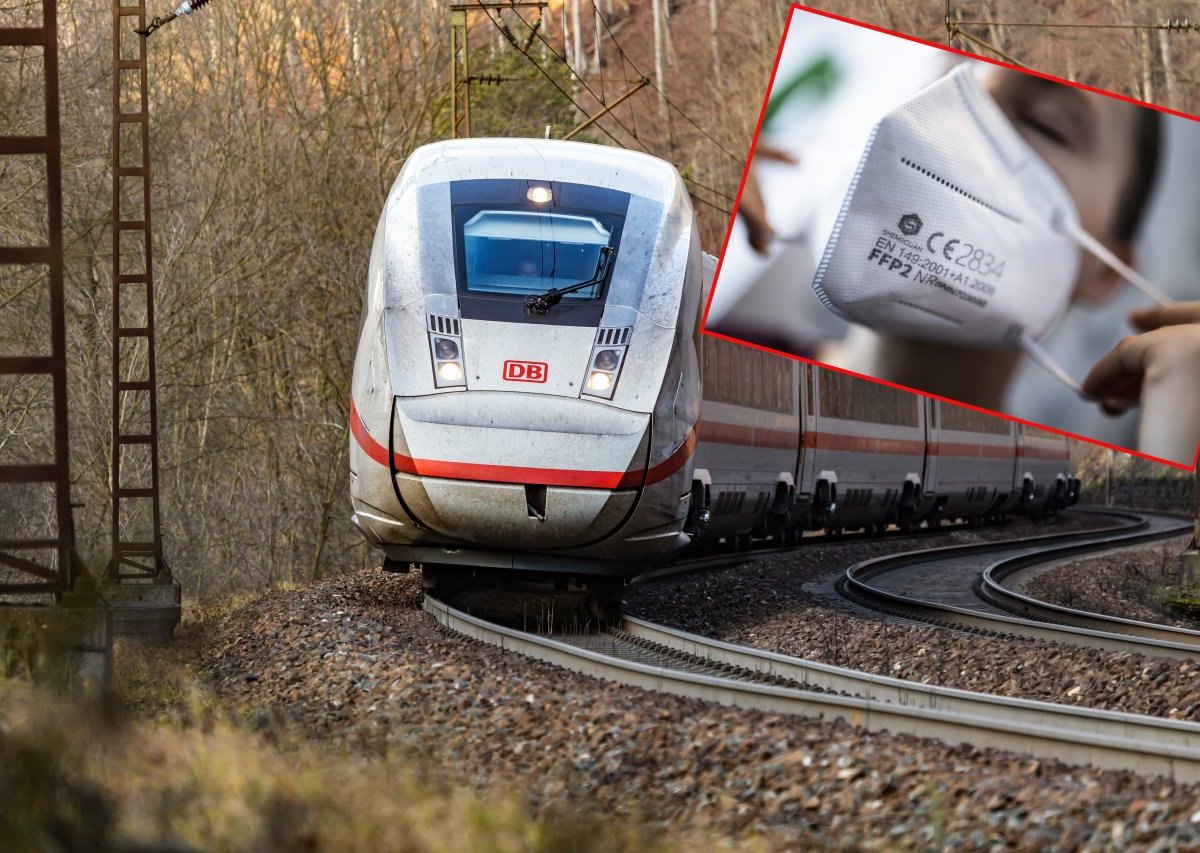 Deutsche Bahn: Wenn die Klimaanlage ausfällt, bleibt die Maske auf.