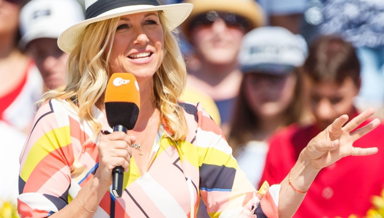 Andrea Kiewel im „Fernsehgarten“.