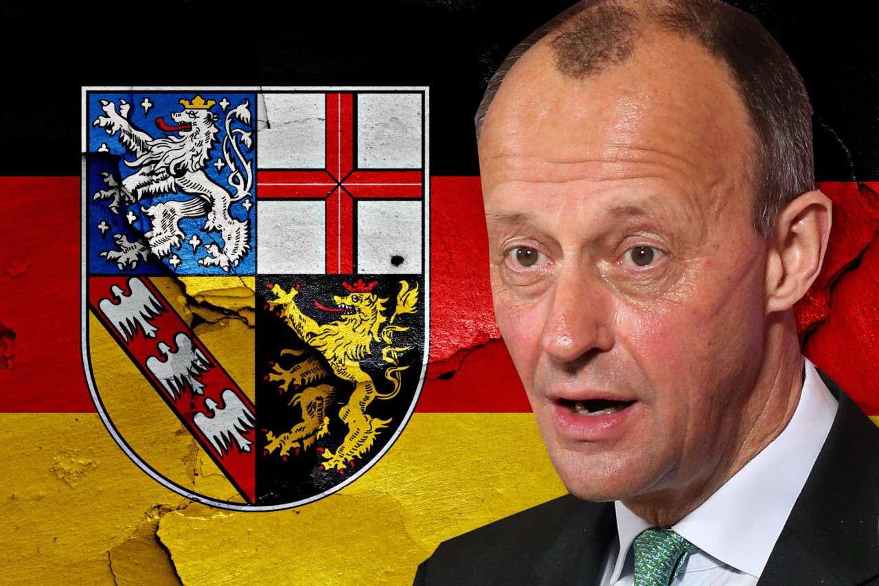 Oppositionsführer Friedrich Merz muss um die CDU-Hochburg Saarland bangen. 