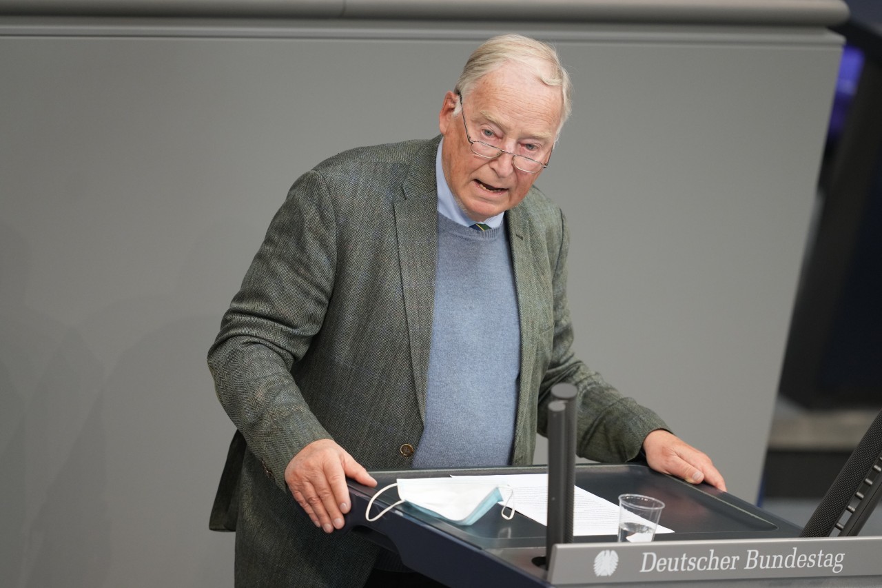 Alexander Gauland bei der Afghanistan-Debatte im Bundestag.