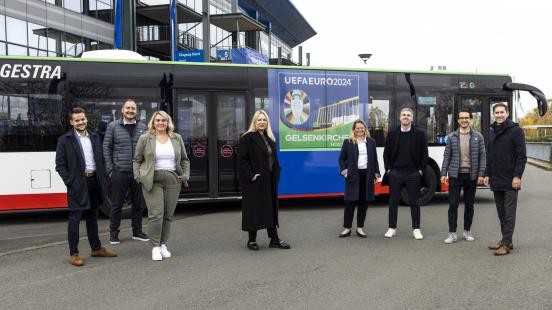 Gelsenkirchen: In der Stadt ist aktuell ein besonderer Bus unterwegs.