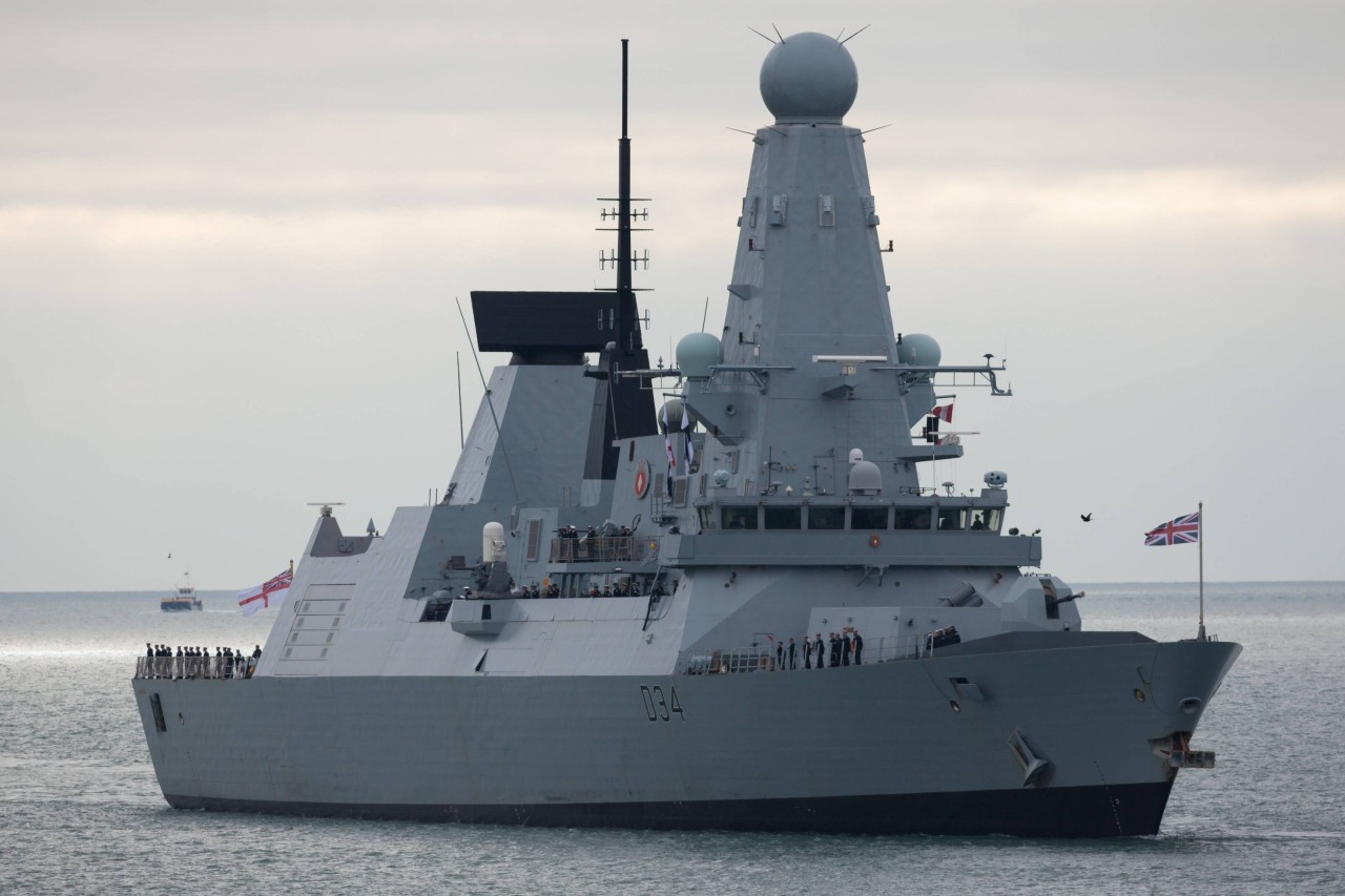 Das ist die HMS Diamond.