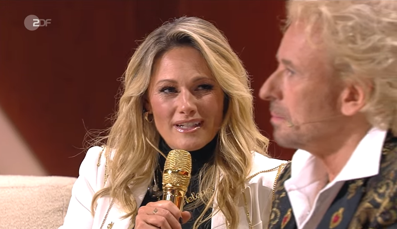 Helene Fischer war zu Gast in der ZDF-Show „Wetten, dass...?!“ bei Moderator Thomas Gottschalk.