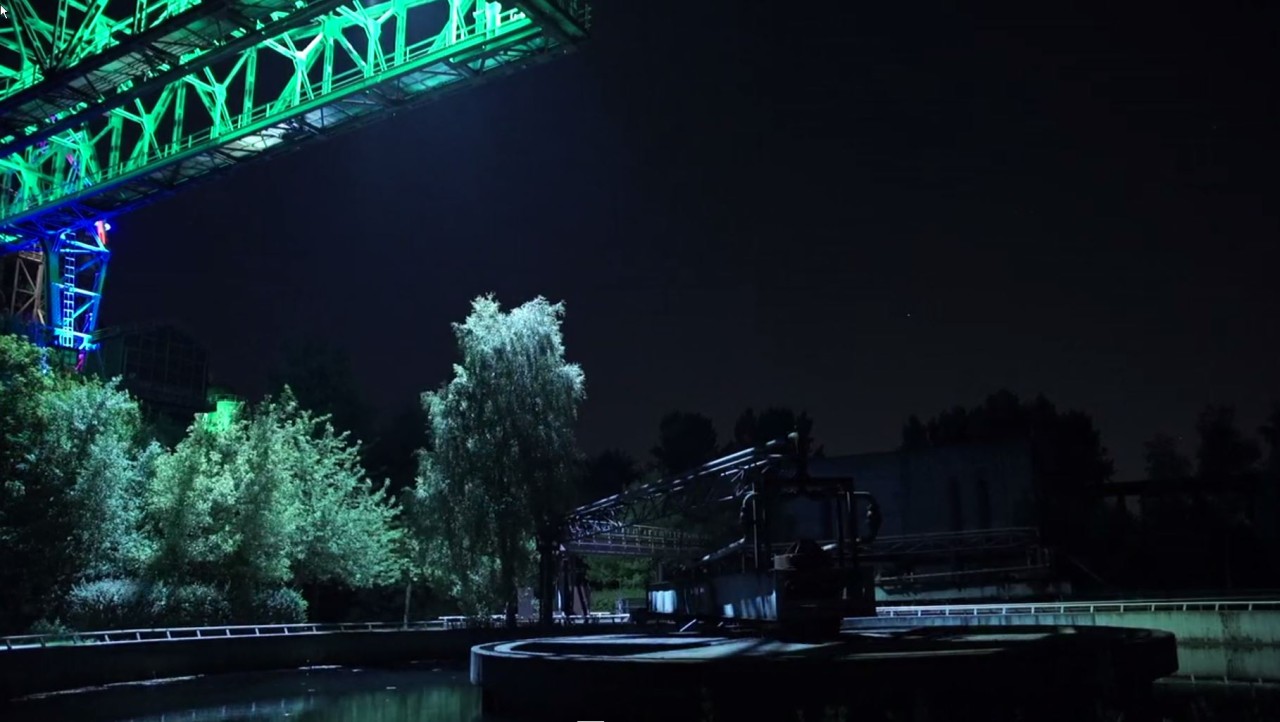 Der Landschaftspark Nord leuchtet für uns.