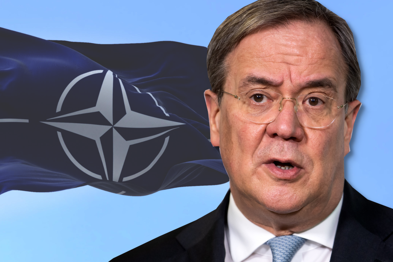 Ex-CDU-Chef Laschet ärgert sich, dass ein NATO-Einsatz in der Ukraine nicht von allen klar ausgeschlossen wird. 
