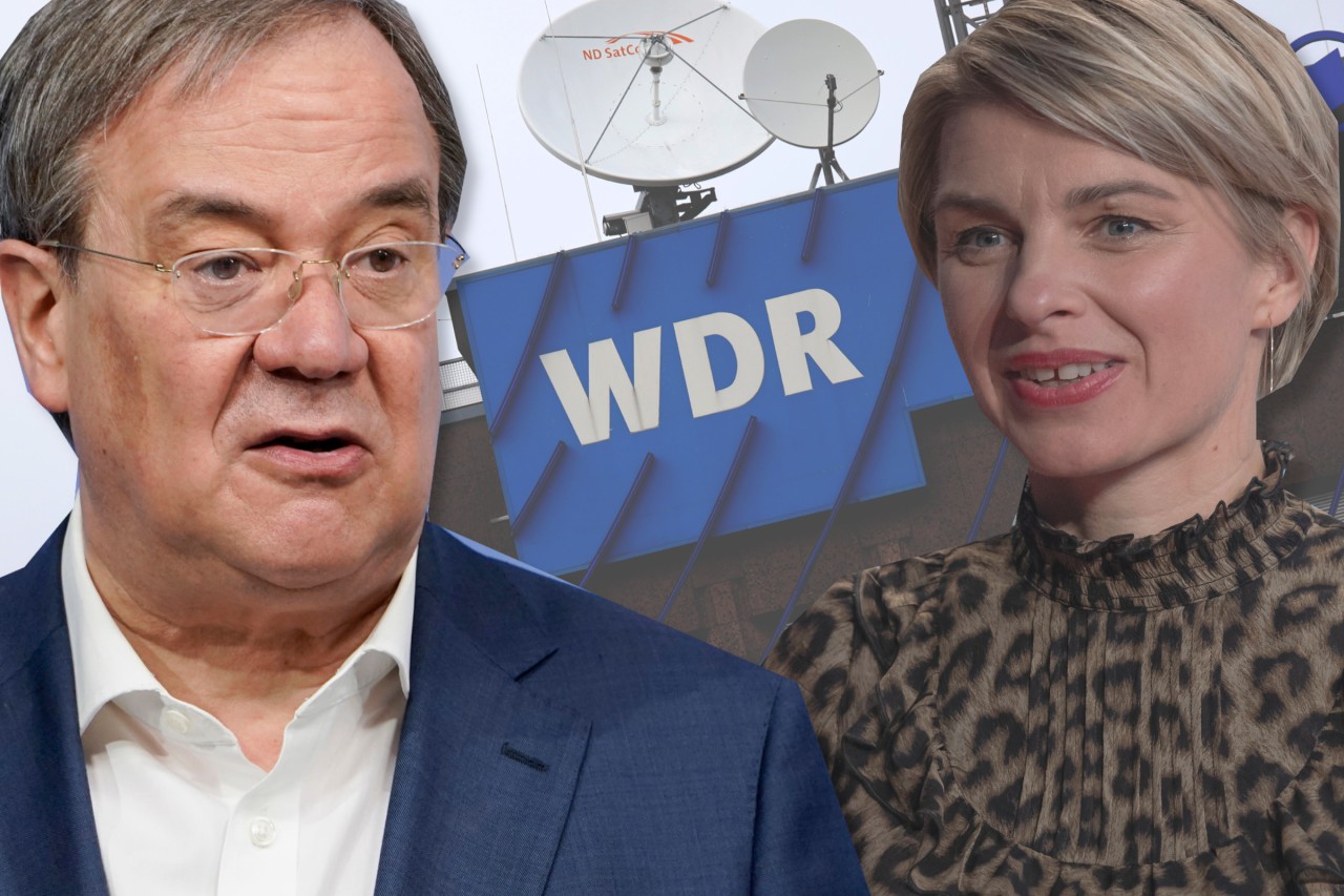 WDR-Moderatorin Sabine Heinrich leitete die Hörerfragen an Kanzlerkandidat Armin Laschet weiter. 