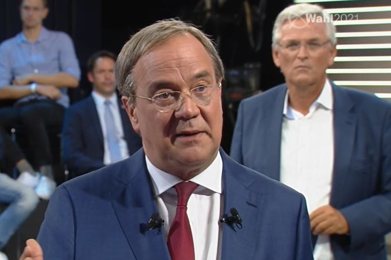 Armin Laschet in der ZDF-Sendung „Klartext, Herr Laschet“.