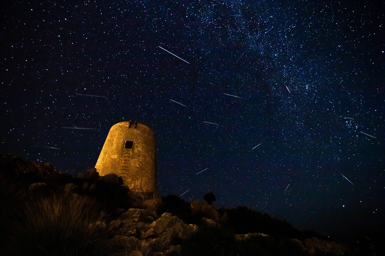 Perseiden 2021: Großes Spektakel am Himmel  - hier auf dem Bild in Spanien. 