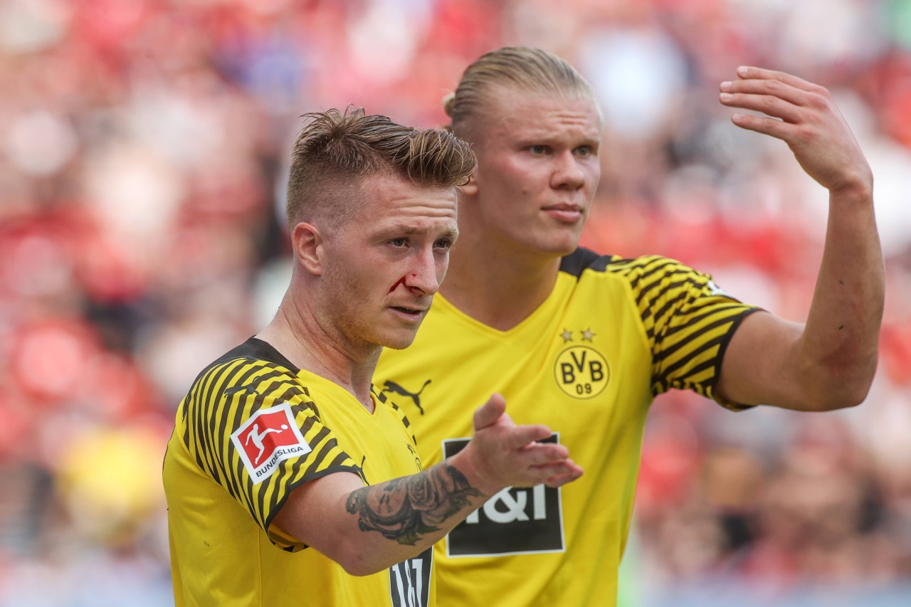 Wurden in Gladbach schmerzlich vermisst: Marco Reus (l) und Erling Haaland (r)