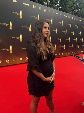 Sarah Lombardi beim Deutschen Fernsehpreis.