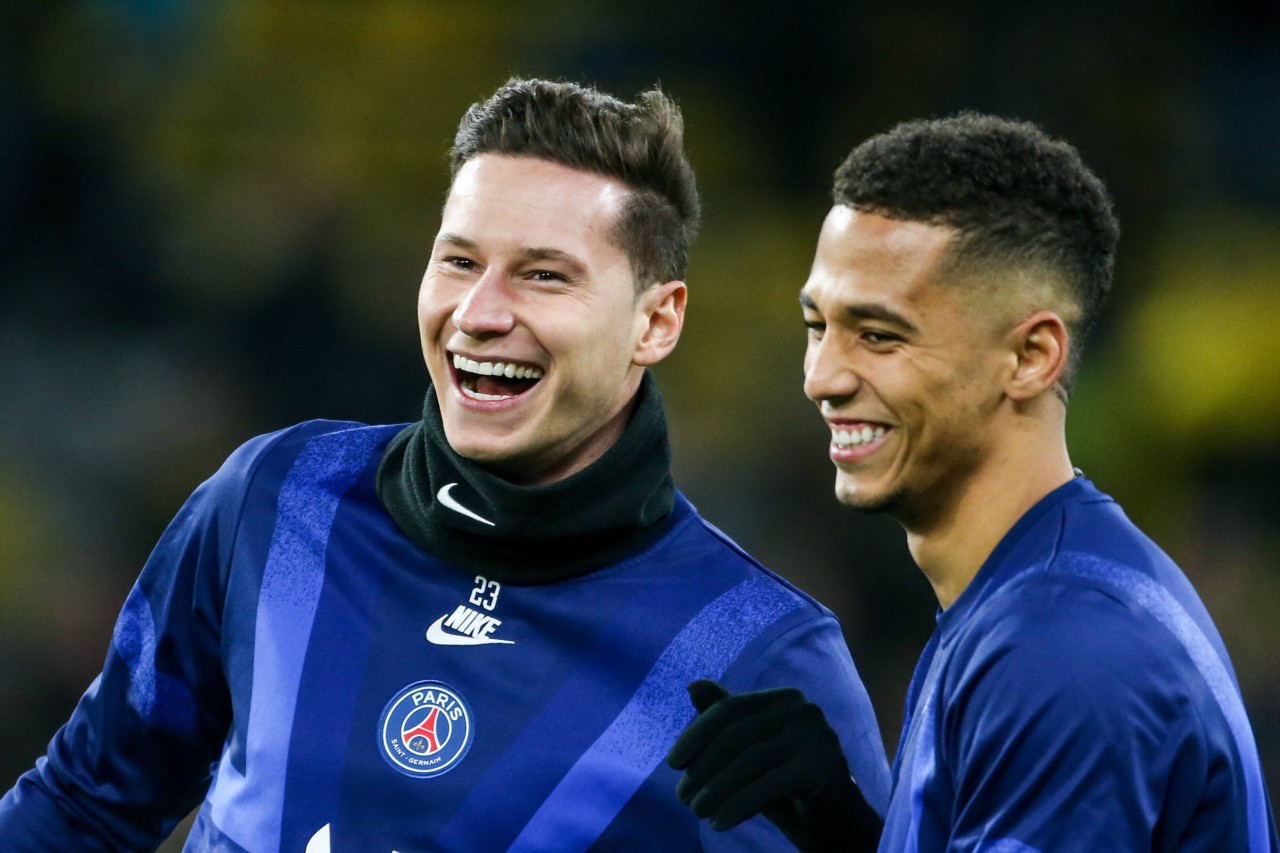 Ex-Schalker unter sich: Julian Draxler (links) und Thilo Kehrer (rechts)