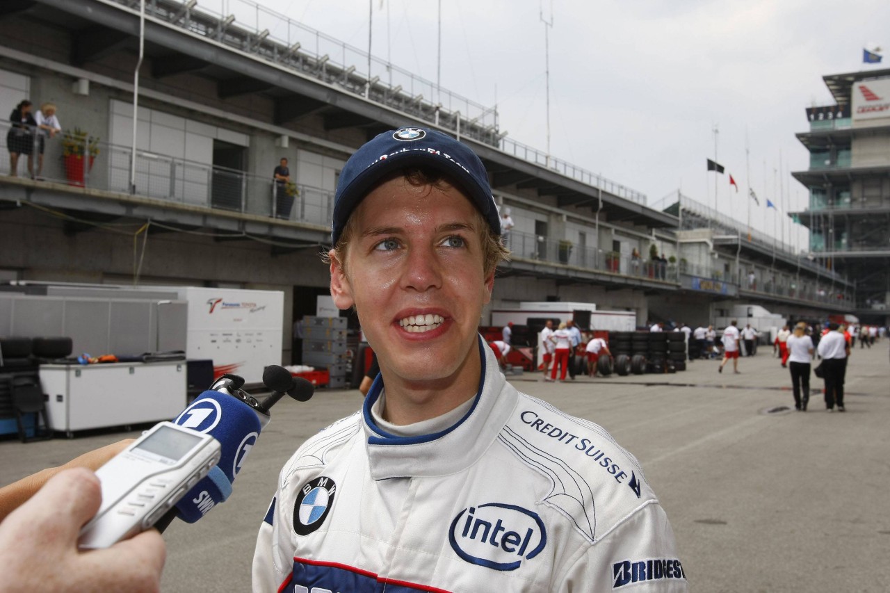 Sebastian Vettel feierte 2007 sein Debüt bei BMW Sauber.