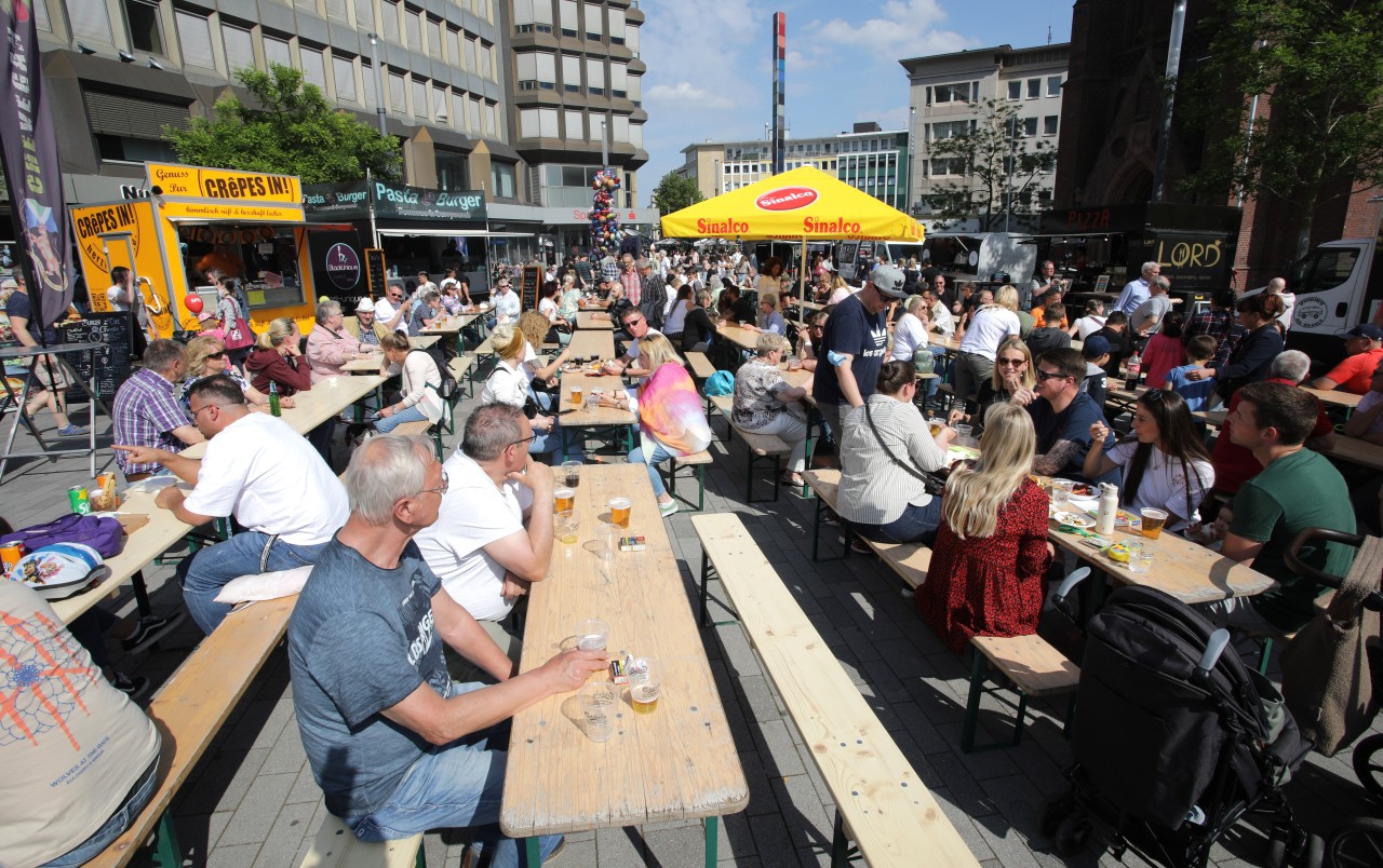 In Gelsenkirchen fand am Wochenende ein Street-Food-Festival statt.