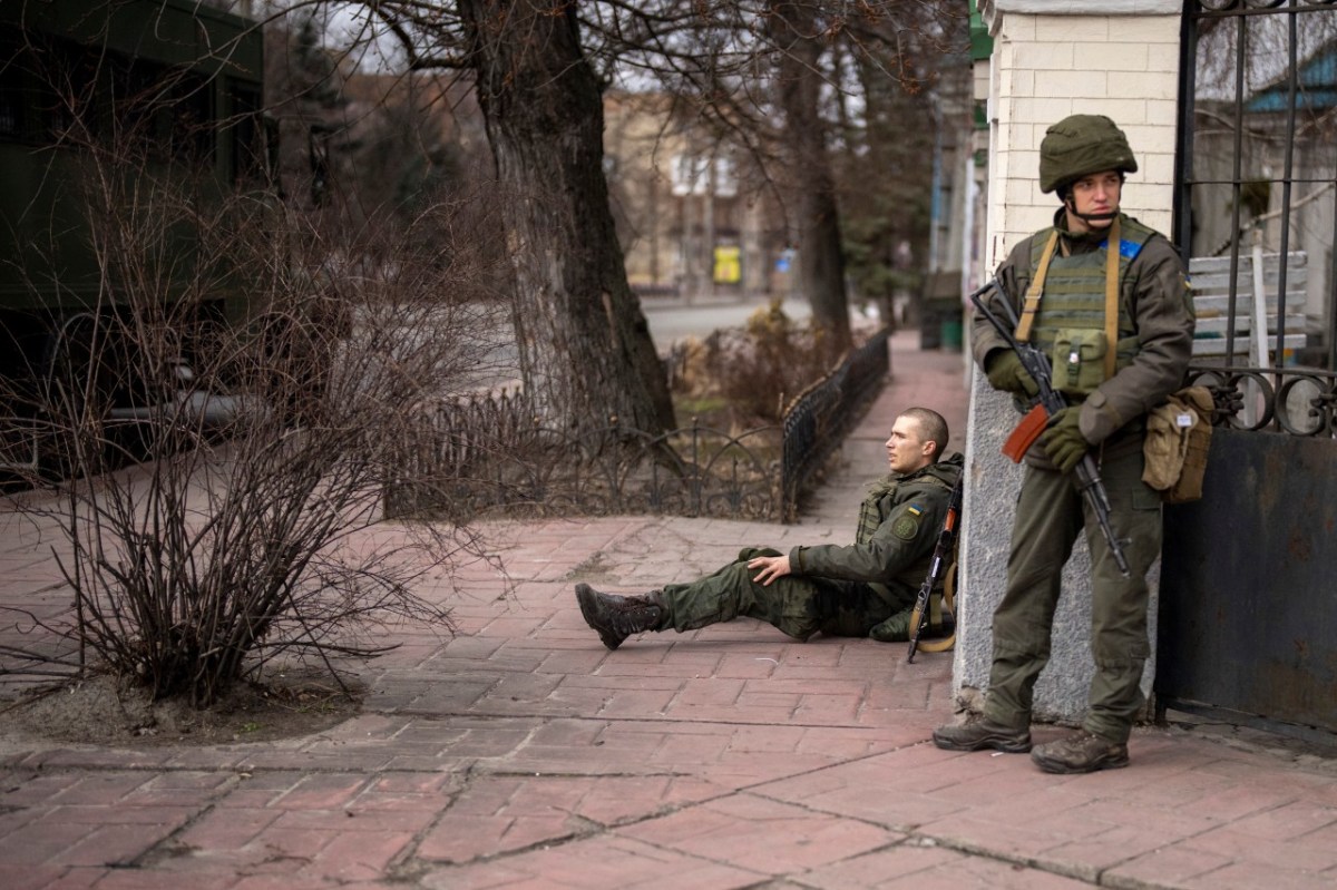 Soldaten der Ukraine in Kiew.