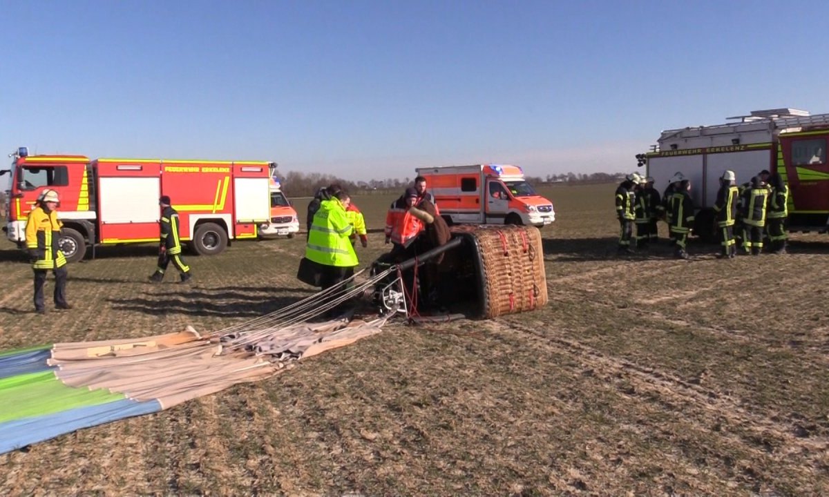 Unfall Heißluftballon Erkelenz