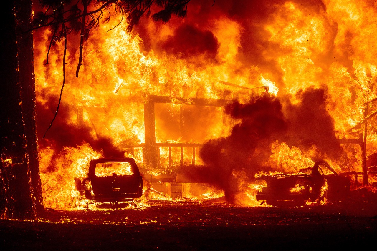 Wetter: In Kalifornien tobt zurzeit ein heftiger Waldbrand.