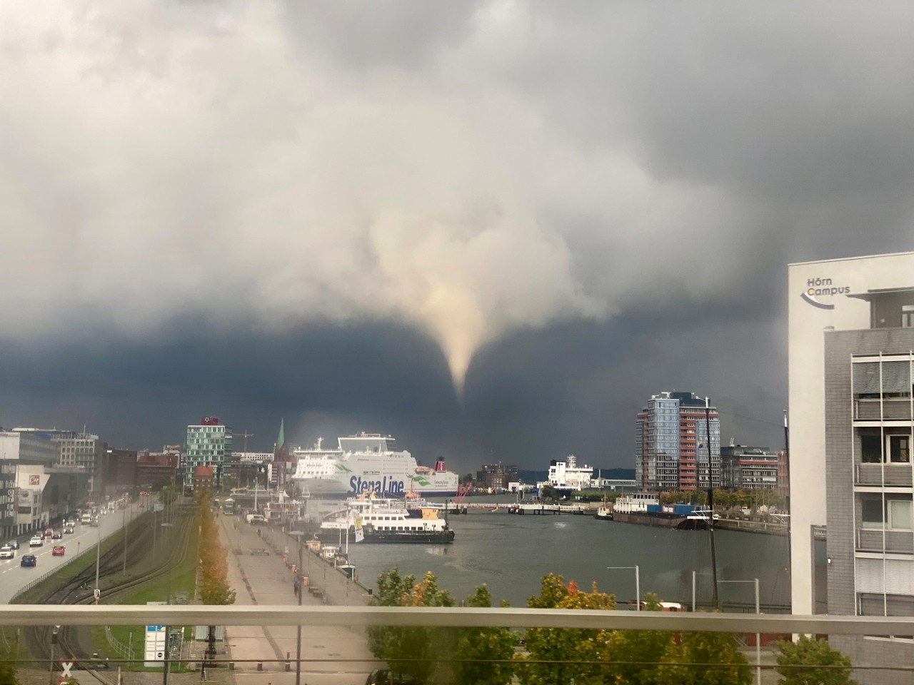 Wetter: Kiel wurde von einem Tornado heimgesucht.