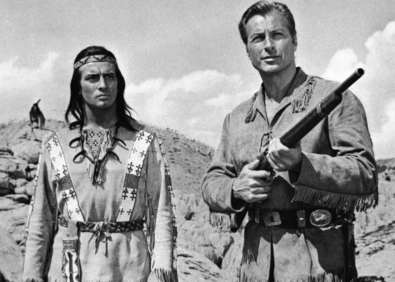 Winnetou und Old Shatterhand.