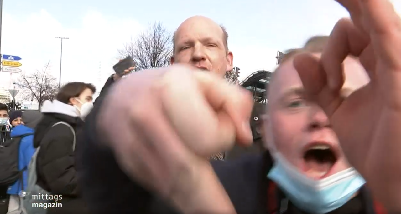 Demopnstranten nahmen sich in Hamburg daneben.