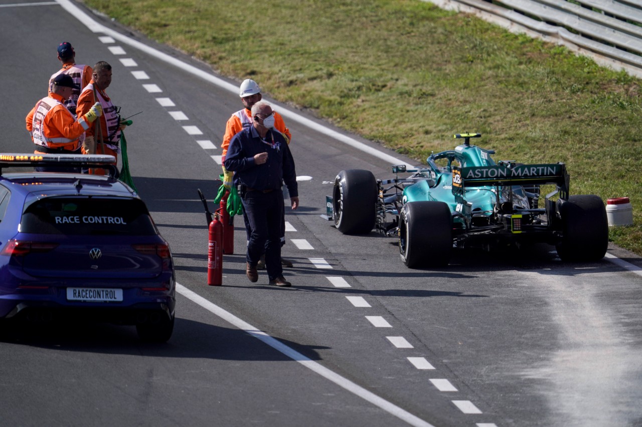 In Zandvoort gab es ein technisches Problem an Vettels Wagen.
