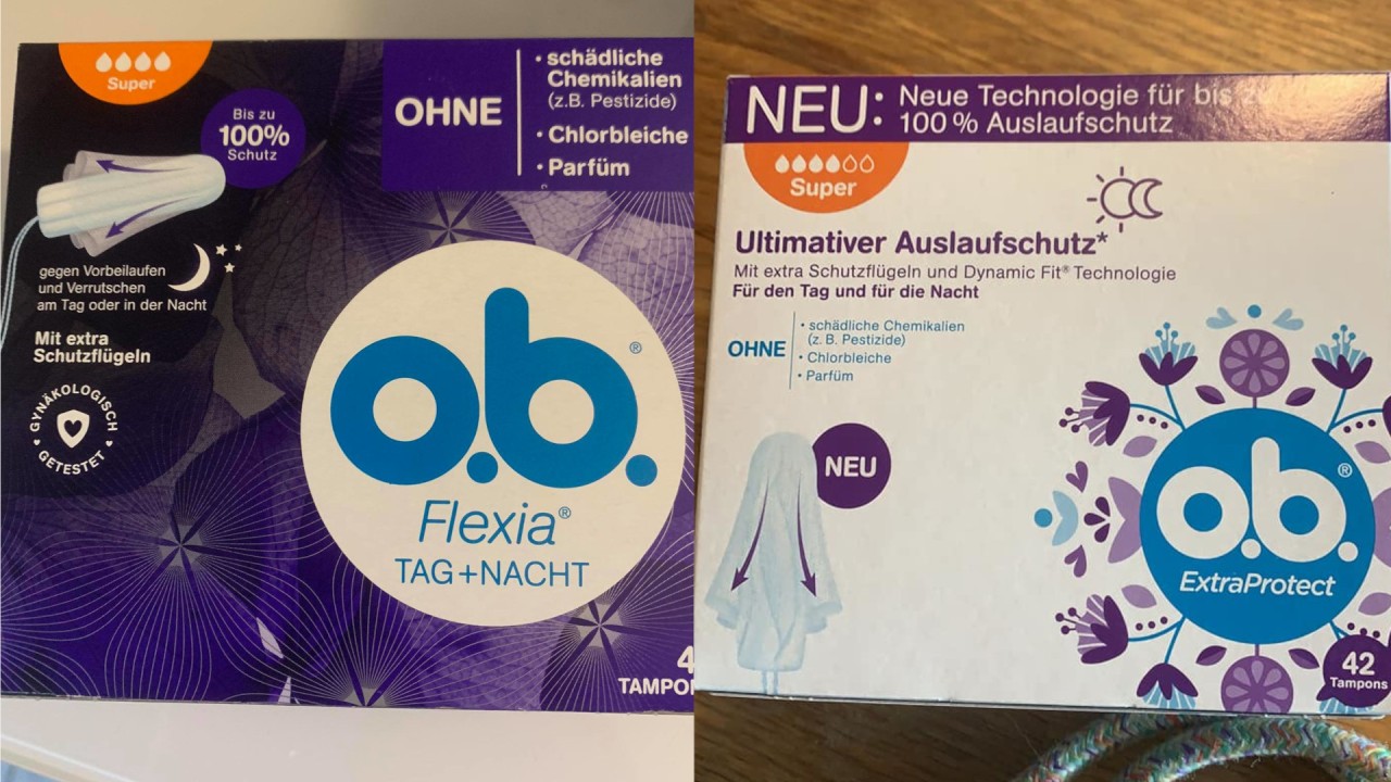 Das betroffene dm-Produkt: Vorher (links) und nachher (rechts). 